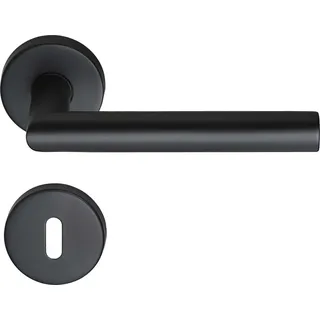 Meintürgriff Drückergarnitur Toulouse Schwarz Türdrücker BB PZ WC Edelstahl Türgriff