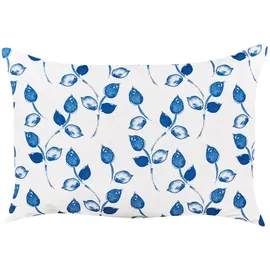 Beliani Gartenkissen 40 x 60 cm weiß blau 2-tlg.