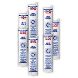 7x 400g LIQUI MOLY 3406 Schmiermittel LM 50 Litho HT Fett Gleit Wälz Radlager