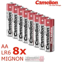 8x Batterie Mignon AA LR6 1,5V PLUS Alkaline - Leistung auf Dauer - CAMELION