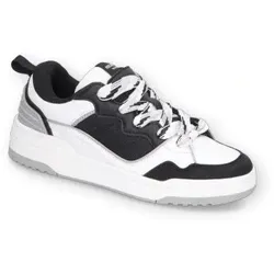 Sneaker DOCKERS BY GERLI Gr. 35, schwarz-weiß (weiß, schwarz) Kinder Schuhe Sneaker Freizeitschuh, Halbschuh, Schnürschuh in cooler Optik