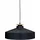 enovalite 1-flg. Ø40 cm rund schwarz Stahl