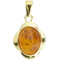 Ketten-Anhänger OSTSEE-SCHMUCK "Ostsee-Schmuck Anhänger Melle Anhänger Melle", gelb, Schmuckanhänger, Damen, 14 x 14mm, Gelbgold 333, 1.1 g