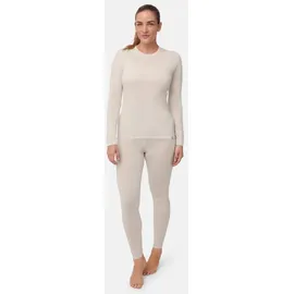 Danish Endurance Damen, Merino Thermounterwäsche Set, - 1-Pack - Cremeweiß - M