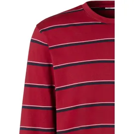 H.I.S. H.I.S Pyjama 1 Stück, 2 tlg. Schlafanzug mit garngefärbten Streifen Gr. 48/50 (M), rot-navy, , 92562814-48