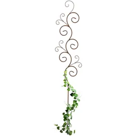 Relaxdays Rankhilfe Bodenstecker 160 x 30 cm Braun
