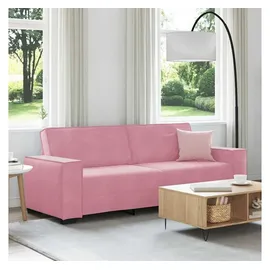 vidaXL Couch Samt 3-Sitzer Rosa