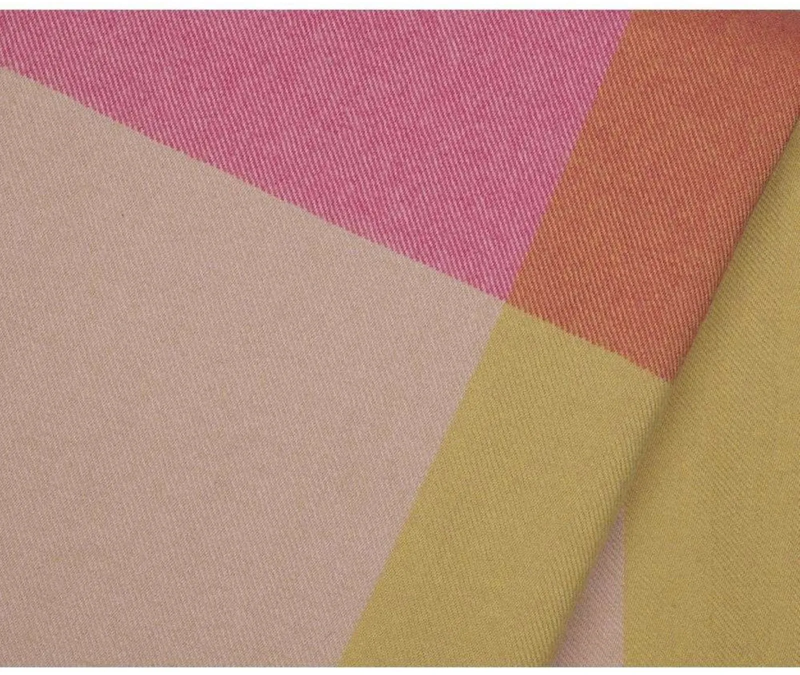 Plaids Vitra, Pink / Rosé, für Wohnzimmer, Stoff / Textil - 204 - 130