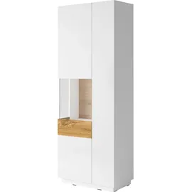 OTTO home Vitrine SILKE 80 x 40 x 207 cm Weiß