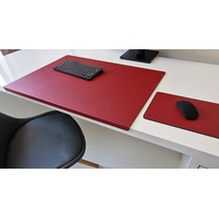 Profi Mats Schreibtischunterlage PM Schreibtischunterlage Kantenschutz Mauspad Sanftlux Leder 12 Farben rot 70 cm