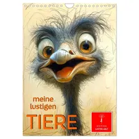 Calvendo Meine lustigen Tiere (Wandkalender 2026 DIN A4 hoch),