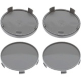 4 Nabenkappen Ø 68,0 mm - 65,0 mm / gewölbt umrandet grau
