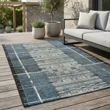 Gino Falcone In-und Outdoor-Teppich ¦ blau ¦ Synthetische Fasern ¦ Maße (cm): B: 300 H: 1