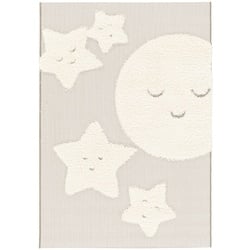 Kinderteppich Moonlight 120 x 170 cm Polypropylen Beige