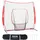 Vevor 213,4 x 106 x 210 cm Baseball-Softball-Übungsnetz, Baseball Pitching Net, Schlagen, Fangen, Pitchen, Backstop-Trainingshilfen für Baseballausrüstung mit Bogenrahmen, Tragetasche & Schlagzone