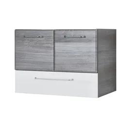 Sconto Waschtischunterschrank Onda 96 x 51 cm Grau/Weiß/Mehrfarbig