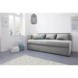 Polsterliege MAINTAL "Diana", grau, B:83cm, Komplettbetten