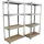 Baumarktplus Schwerlastregal 160x80x40 cm 2er Set Lagerregal Kellerregal Metallregal Garagenregal