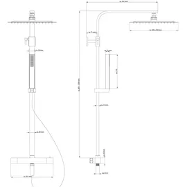 Schütte Sumba Duschsystem chrom 60049