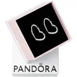 Pandora Ohrstecker Asymmetrisches Herz Silber 298307C00