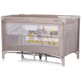 Chipolino Reisebett, Ariel, 2 Ebenen, Tragetasche, Seiteneingang, Seitentasche beige/braun