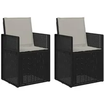 vidaXL Gartenstuhl 2 St.  grau