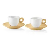 Guzzini Kaffeetasse 0,2 l Senf Gelb 2 St.