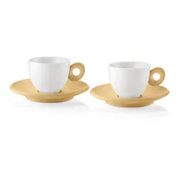 Guzzini Kaffeetasse 0,2 l Senf Gelb 2 St.