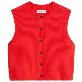 Marc O'Polo Regular Fit Strickweste aus Woll-Mix, hellrot, L