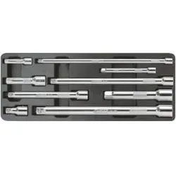 KS Tools CHROMEplus Verlängerungs-Satz mit Verriegelung, 9-teilig