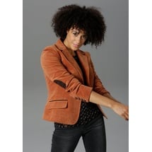 Aniston CASUAL Jackenblazer, mit Stoff-Einfassungen und Ärmelpatches, Gr. 36, zimt, , 51526829-36