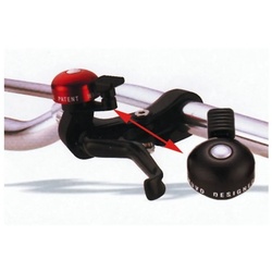 REICH CYCLE-BELLS Fahrradklingel Miniglocke für Bremshebelmontage, Alu, inkl. Schelle schwarz