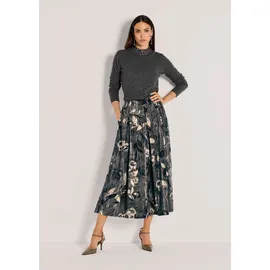 Madeleine Maxirock Damen Floral Grau 46
