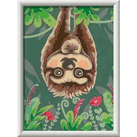 Ravensburger 20295 - Malen nach Zahlen, Faultier-Liebe. 18x24cm, Malset