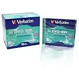 Verbatim DVD-RW 4X Speed 10er Pack Jewel Case Scratch Resistant Surface DVD-Rohlinge