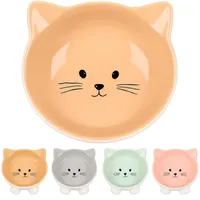 Karlie Katzennapf Keramik – 125 ml Ø13,8 cm – Spülmaschinengeeignet und stilvoll in Taupe – Flamingo Katzennapf Puzi Taupe