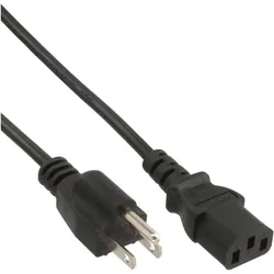 InLine Stromkabel - NEMA 5-15 (M) zu IEC 60320 C13
