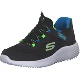 SKECHERS Bounder Brisk Burst Black Synthetic / Textile / Blue & Black Trim 27
