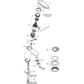 Hansgrohe Focus 70 Standventil chrom 31130000