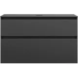Burgbad Lin20 Waschtischunterschrank 100 x 48,7 x 66,1 cm Dunkelgrau Matt