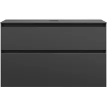 Burgbad Lin20 Waschtischunterschrank 100 x 48,7 x 66,1 cm Dunkelgrau Matt