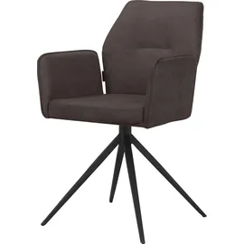 PLACES OF STYLE »Ozias« () Sitz und Rücken gepolstert, Gestell aus Metall schwarz, Sitzhöhe 50 cm, 2er Set,