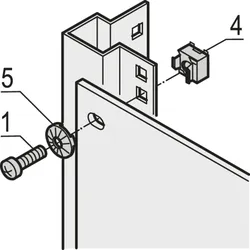 SCHROFF Erdungskäfigmutter M6 - ERDUNGSKAEFIGMUTTER M6 10ST.