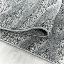 Ayyildiz Hochflorteppich Pisa 4706 Grau Ø 80 cm