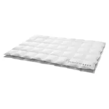 HANSKRUCHEN GmbH Hanskruchen® Daunendecke 155x220 cm Medium 100% Daunen waschbar Allergiker Ganzjahresdecke atmungsaktiv Kassettendecke weiß - Weiß