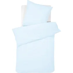 Bettwäsche »Bio Satin«, in eleganten Farbtönen, 94906934-0 sky blue 1 St.