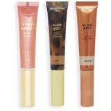 Revolution Beauty Pro Cream Face Wand Trio Gesicht Makeup Set Vegan & Tierversuchsfrei Light 1x12 ml 2x15 ml