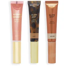 Revolution Beauty Pro Cream Face Wand Trio Gesicht Makeup Set Vegan & Tierversuchsfrei Light 1x12 ml 2x15 ml