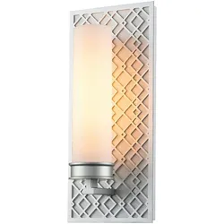 Licht-Erlebnisse Wandleuchte KERNO Silber, Weiß, Stahl, Glas, 1x E27 bis 40W LE121484