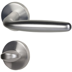 ALPERTEC Rosettengarnitur, Aluminium - silberfarben